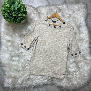 Chanel Cashmere‎ Speckled Short Sleeves Boatneck Sweater